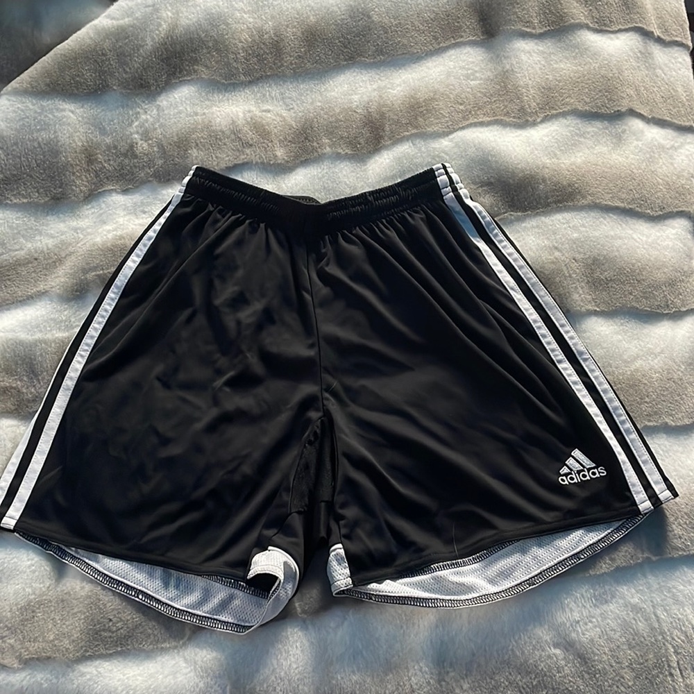 Size small , adidas soccer shorts